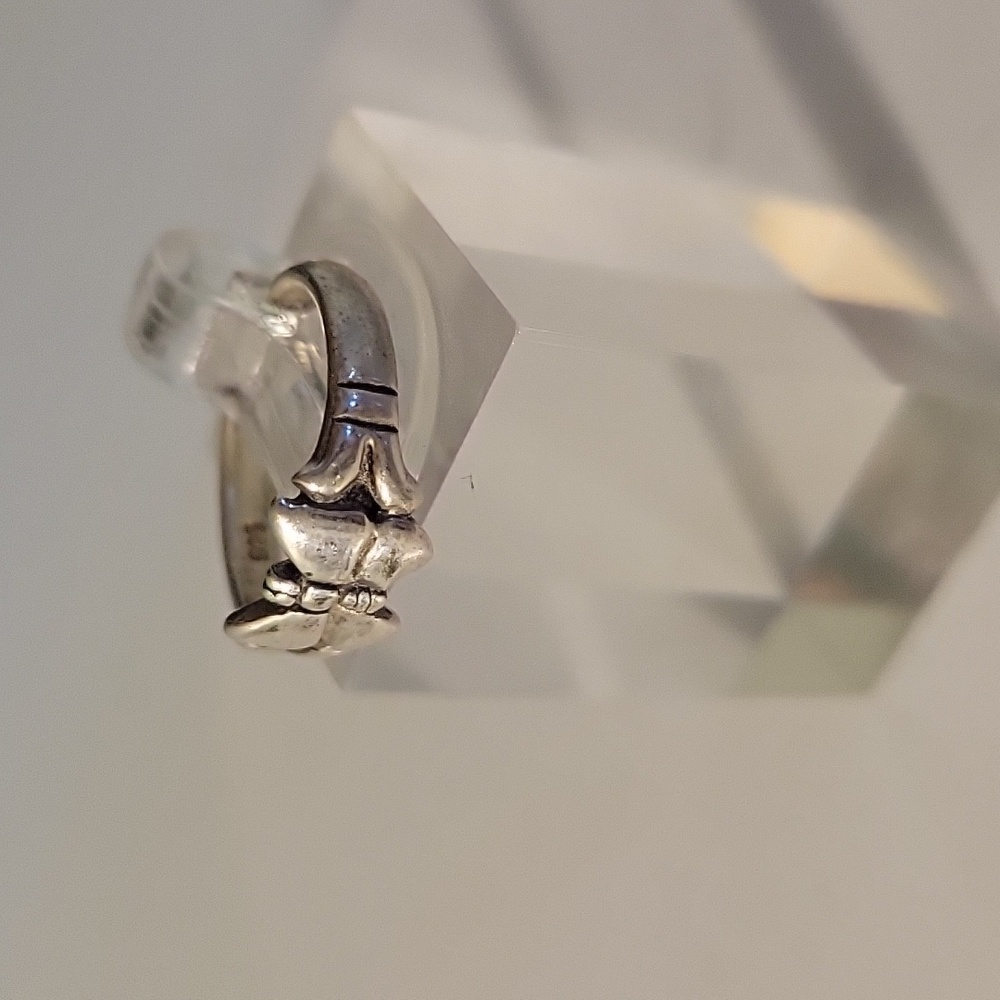 .925 Toe Ring Solid Sterling Silver Butterfly - image 3